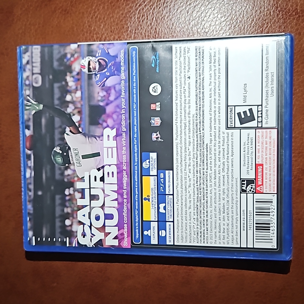 NWT Madden 24 PS4 w/PS5 upgrade Playstation - Picture 2 of 4
